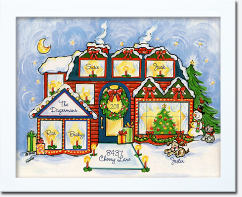 Christmas House Special Occasion Memories Kept Safe Keepsake Unique Gift Lasts a Lifetime