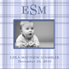 Photo Frames - Monogrammed: Boy Blue Plaid